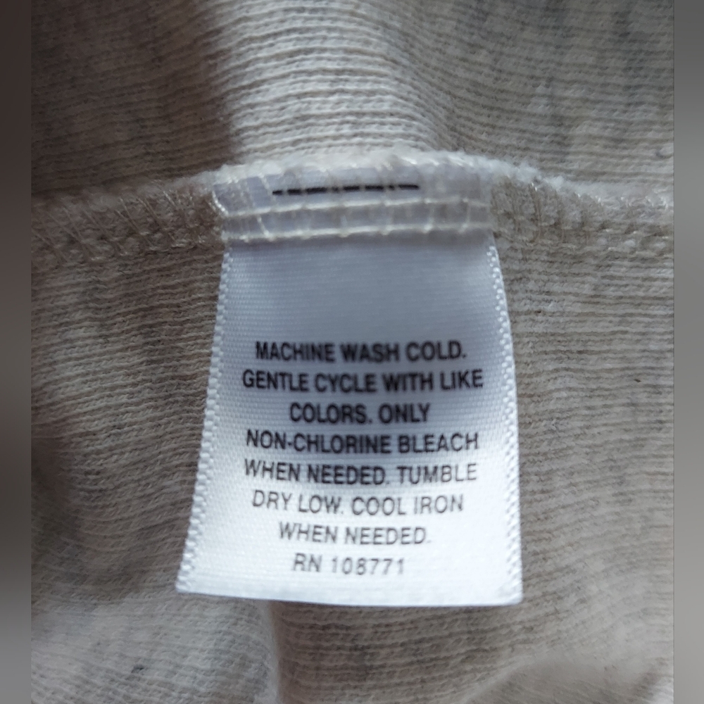 Tasso Elba Cotton Quarter Zip Long Sleeve Knit Pullover Beige Mens Medium - Picture 8 of 8